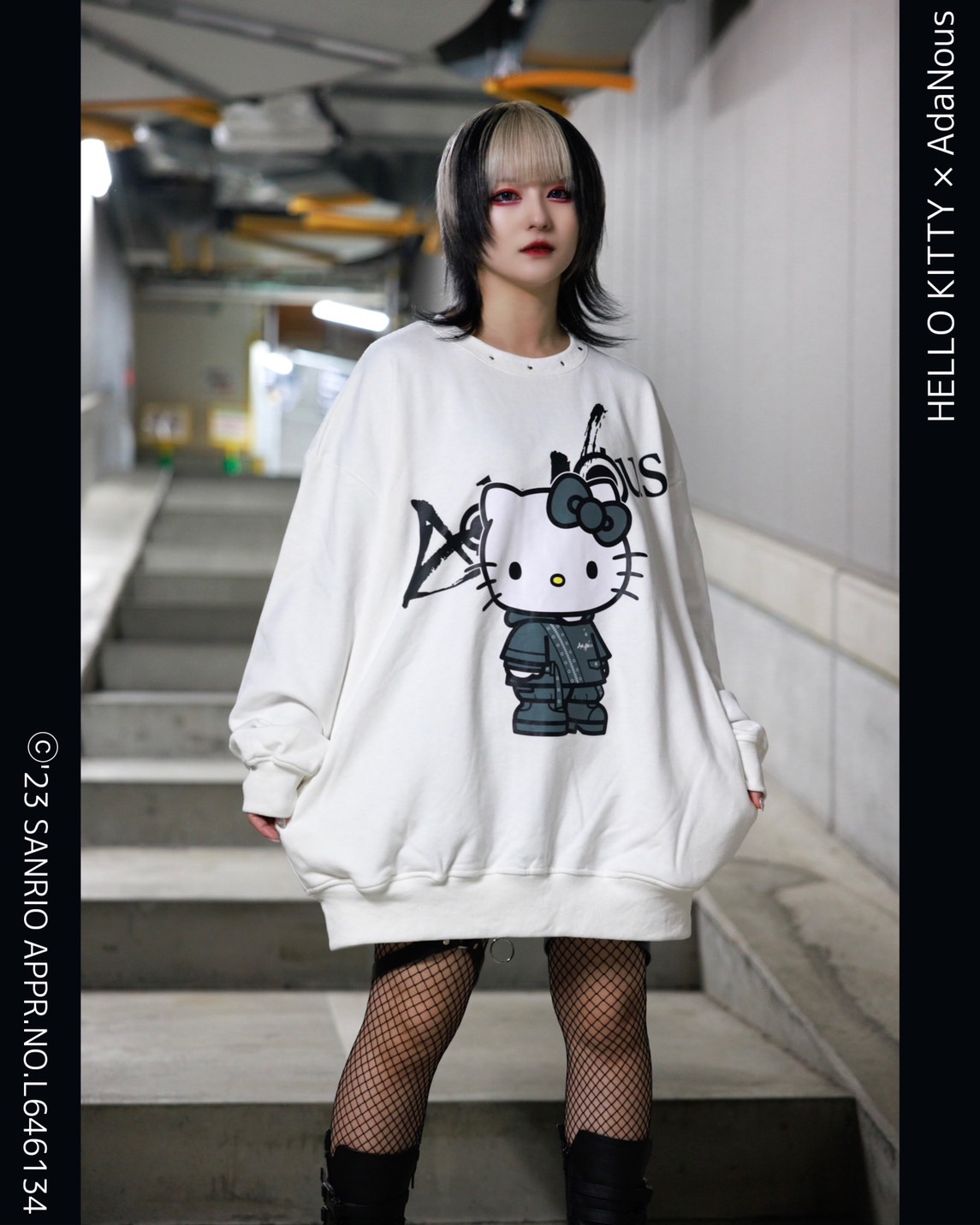 [AdaNous×HELLO KITTY] Collaboration Design Sweatshirt