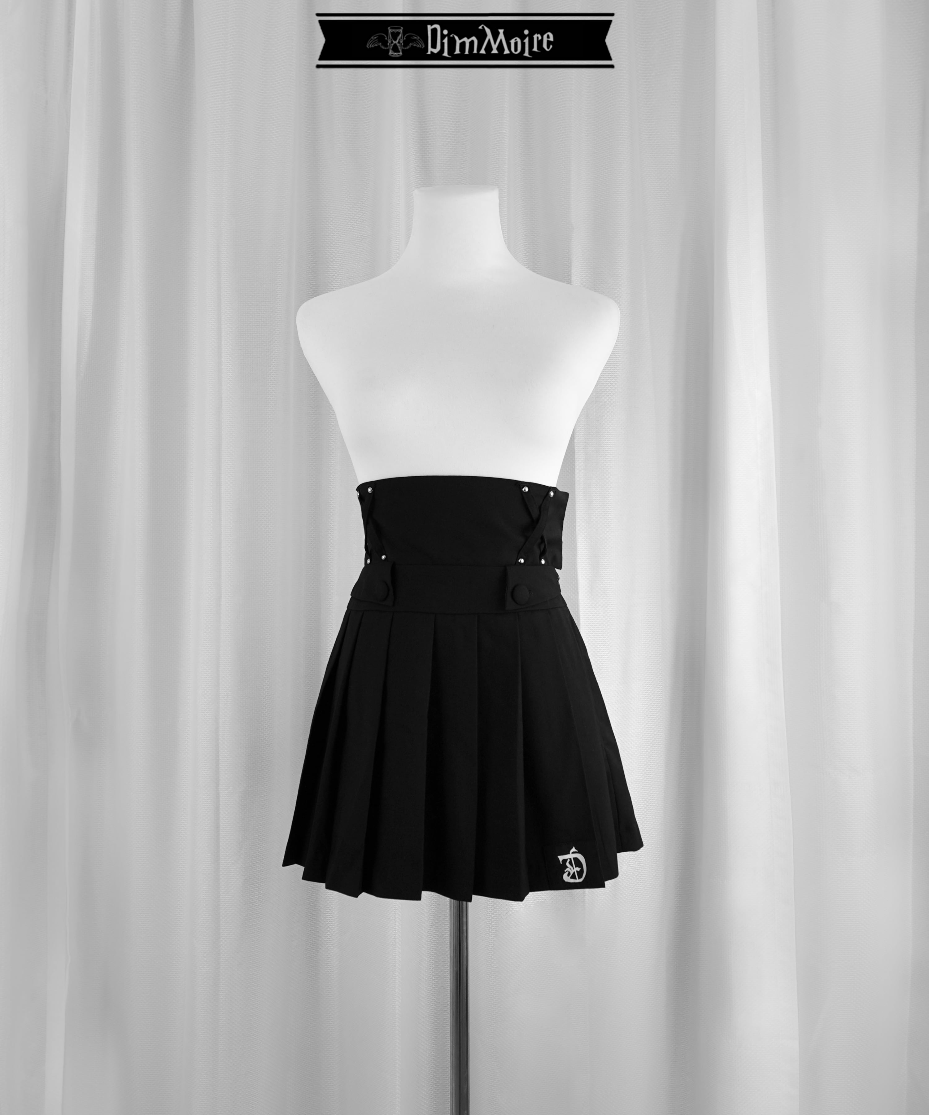 Design Pleated Mini Skirt