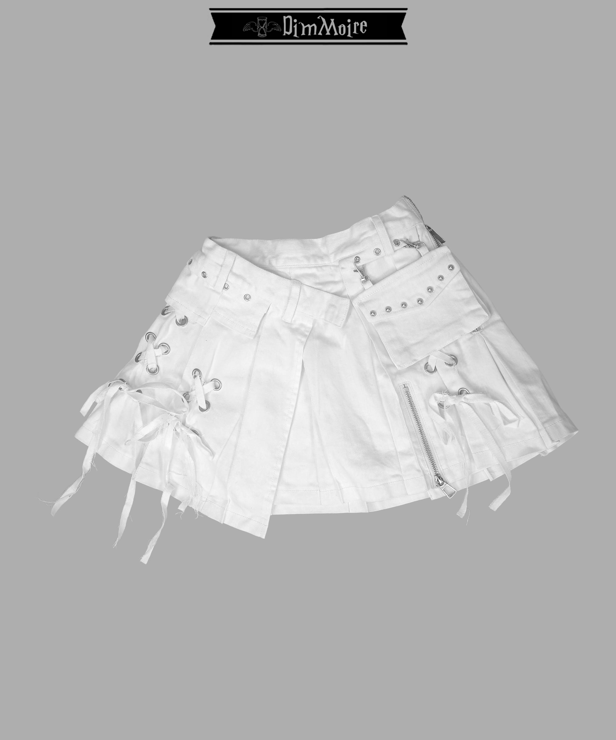 Denim Wrap Mini Skirt