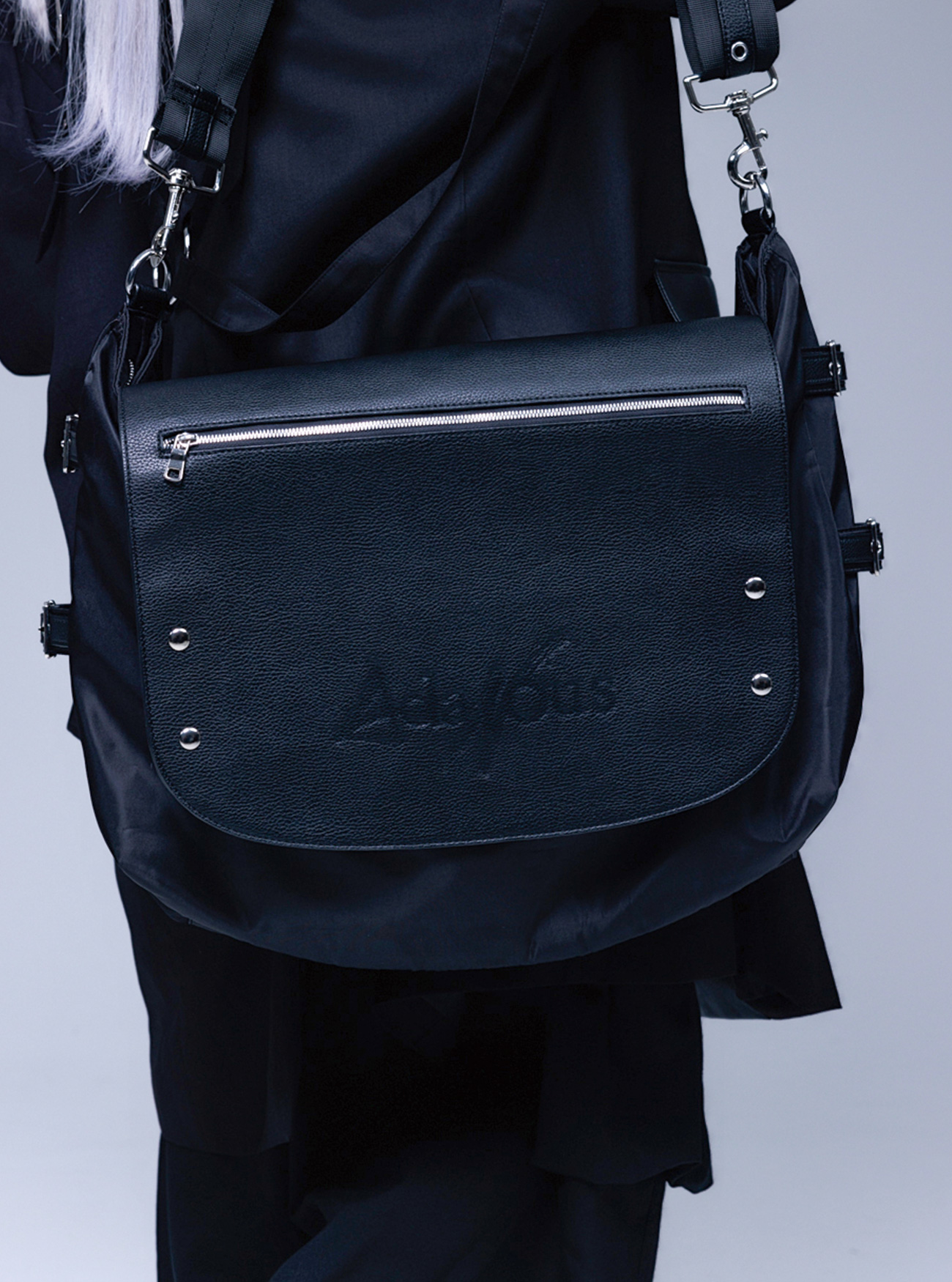 [AdaNous] Synthetic leather BIG Shoulder Bag
