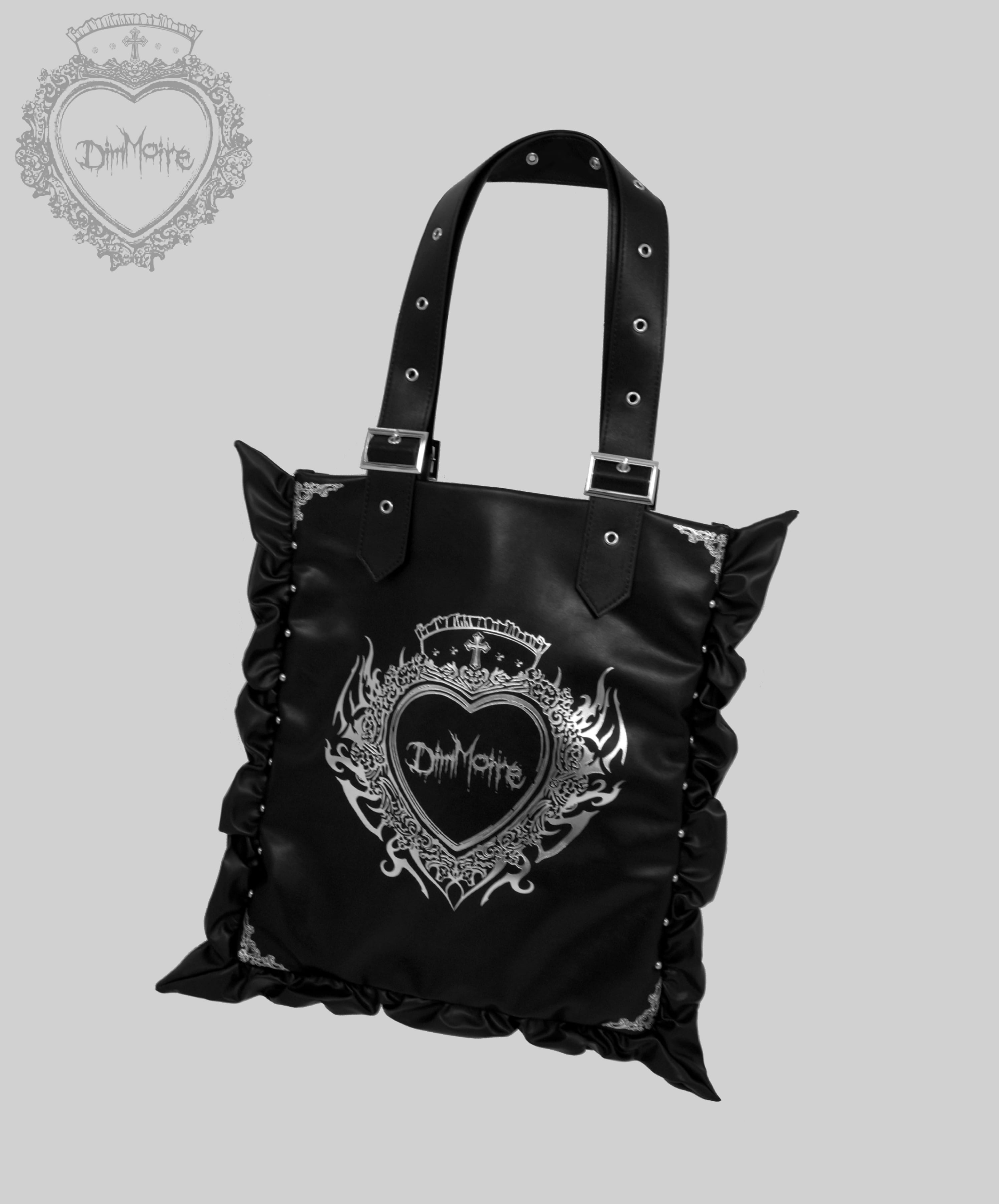 [DimMoire] Heart Core Frill tote bag