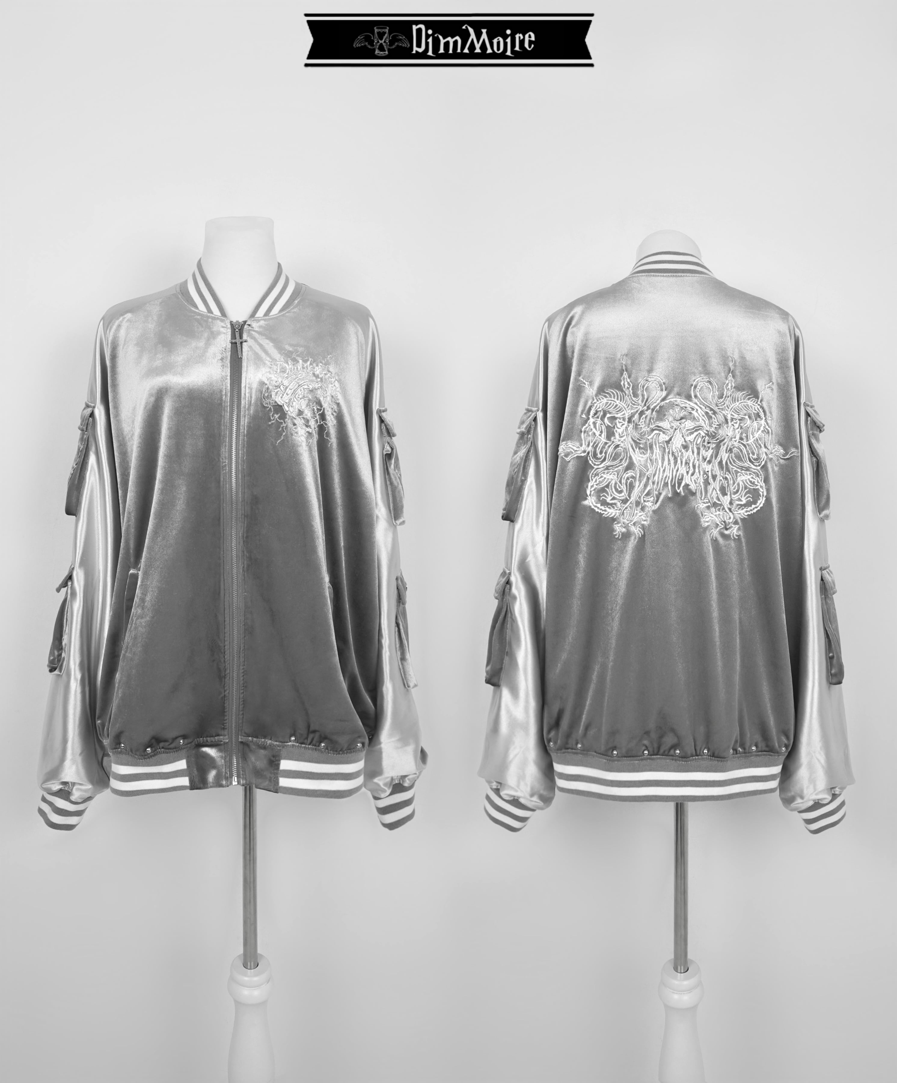 [DimMoire] Messy Bones Velour Souvenir Jacket